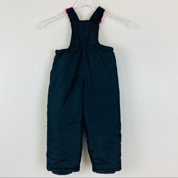 Artic Quest Black W/ Heart Detail Snow Bibs Size 2 - Picture 3 of 7